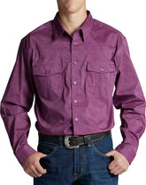 Paisley Button Down ™ - Plum Paisley (Prints)