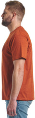 Justin Men's Logo Tee ™ - Rust Heather (Orange)