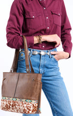 Hair on Tote Bag ™ - Dark Brown (Brown)