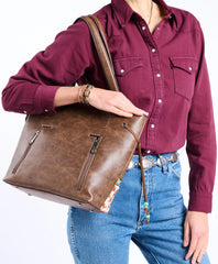 Hair on Tote Bag ™ - Dark Brown (Brown)