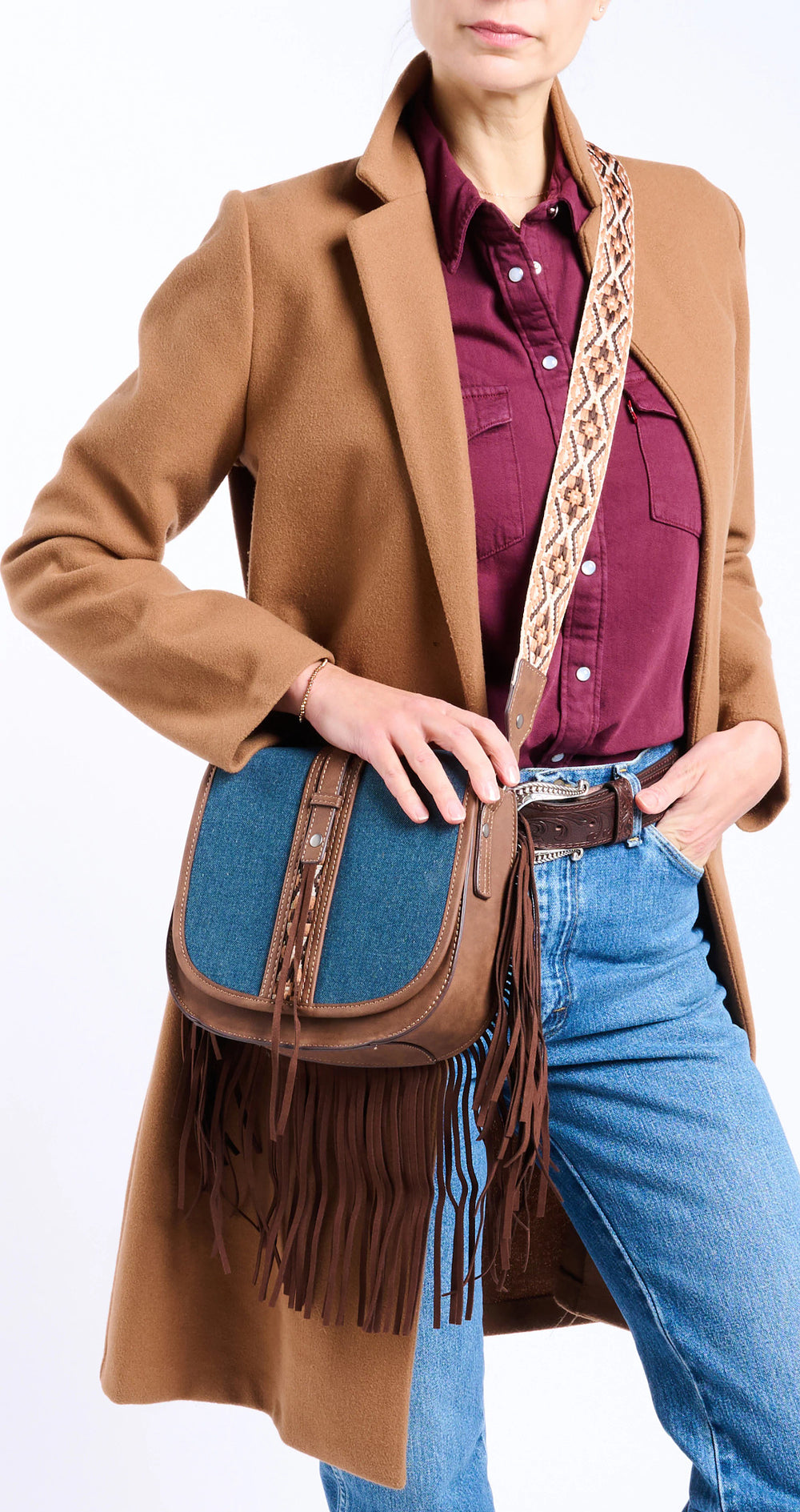 Denim Saddle Bag ™ - Blue