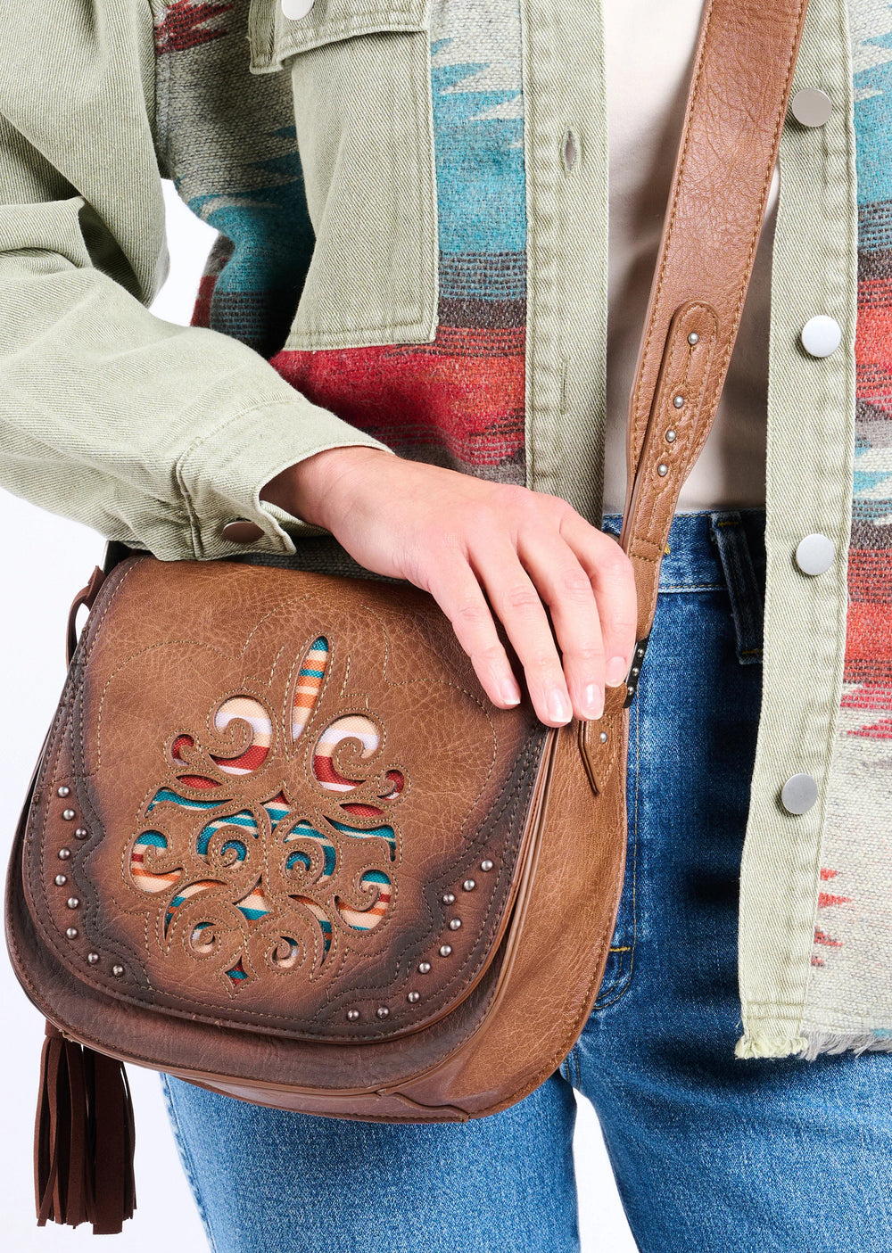 Inlay Saddle Bag ™ - Walnut (Brown)