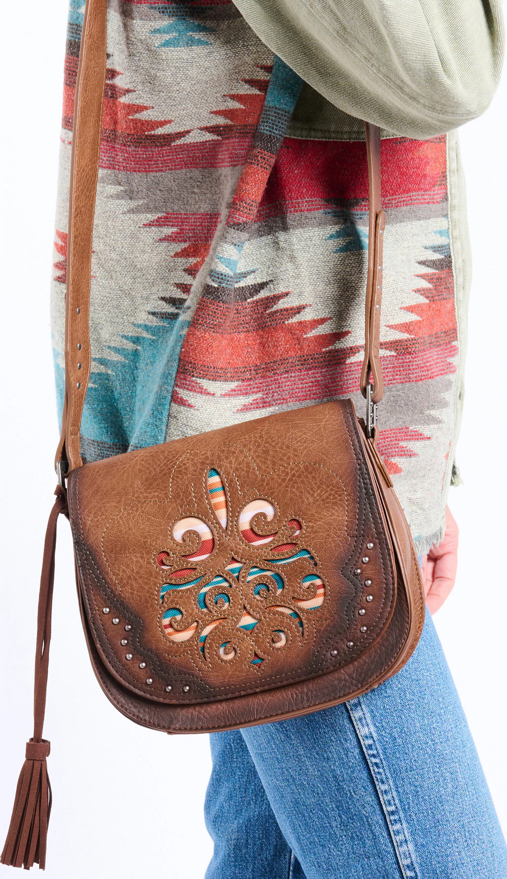 Inlay Saddle Bag ™ - Walnut (Brown)