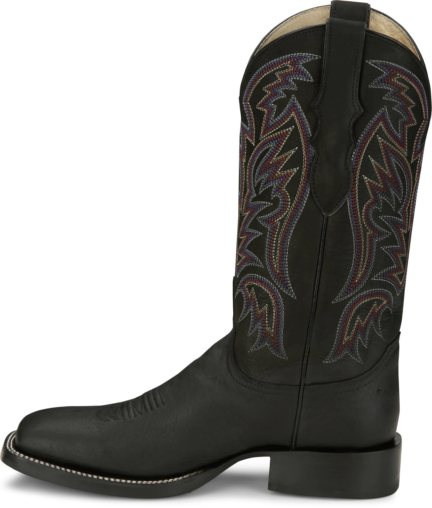 Three Bars - Smooth Ostrich ™ - Black