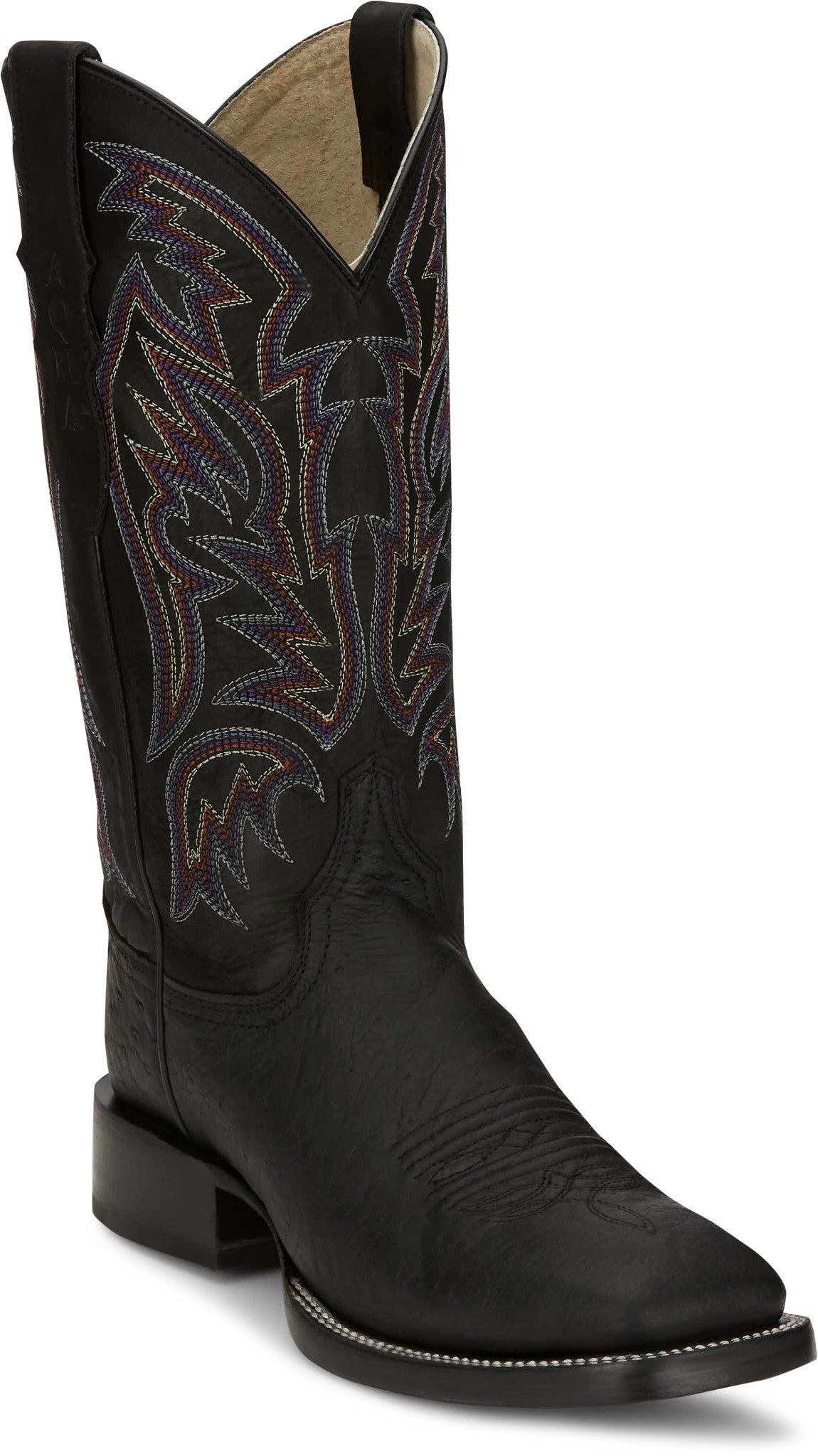 Three Bars - Smooth Ostrich ™ - Black