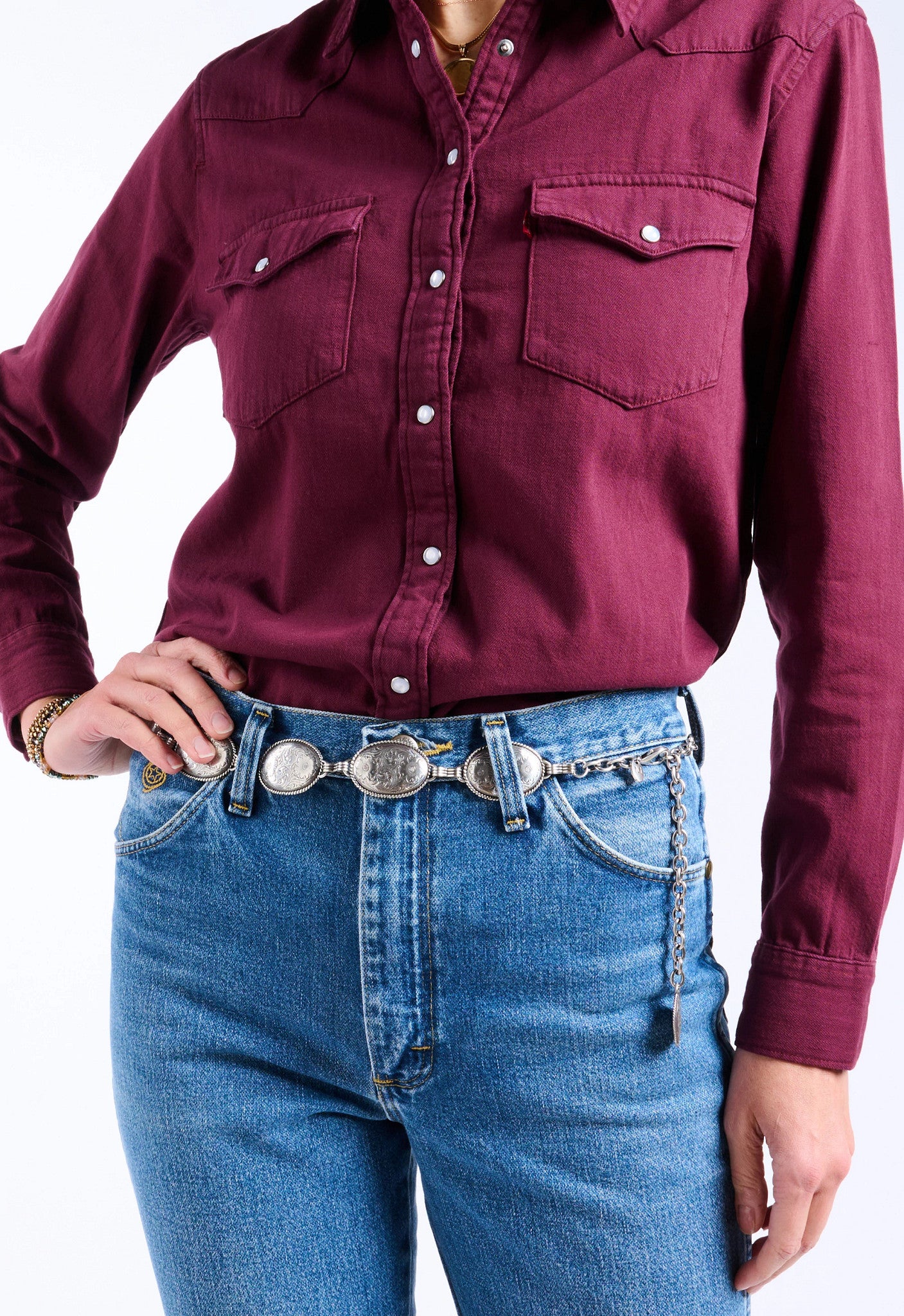 Nicole Concho Link Belt ™ - Siver (Grey)