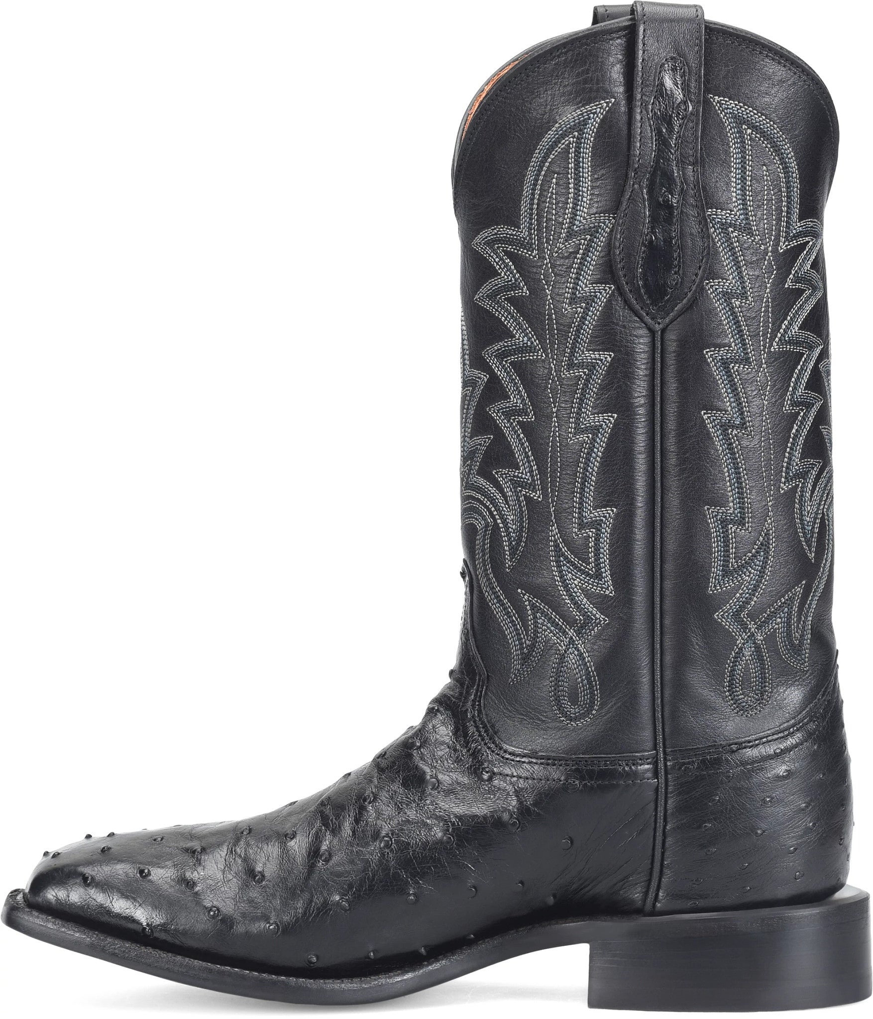 Rancher 12" Ostrich Cowboy ™ - Obsidian (Black)