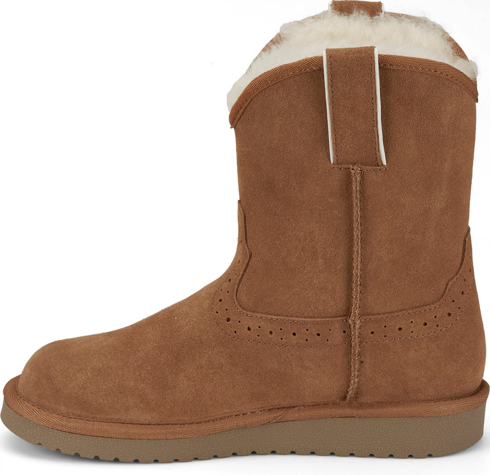 Heidi 8" Suede Shearling ™ - Chestnut (Brown)