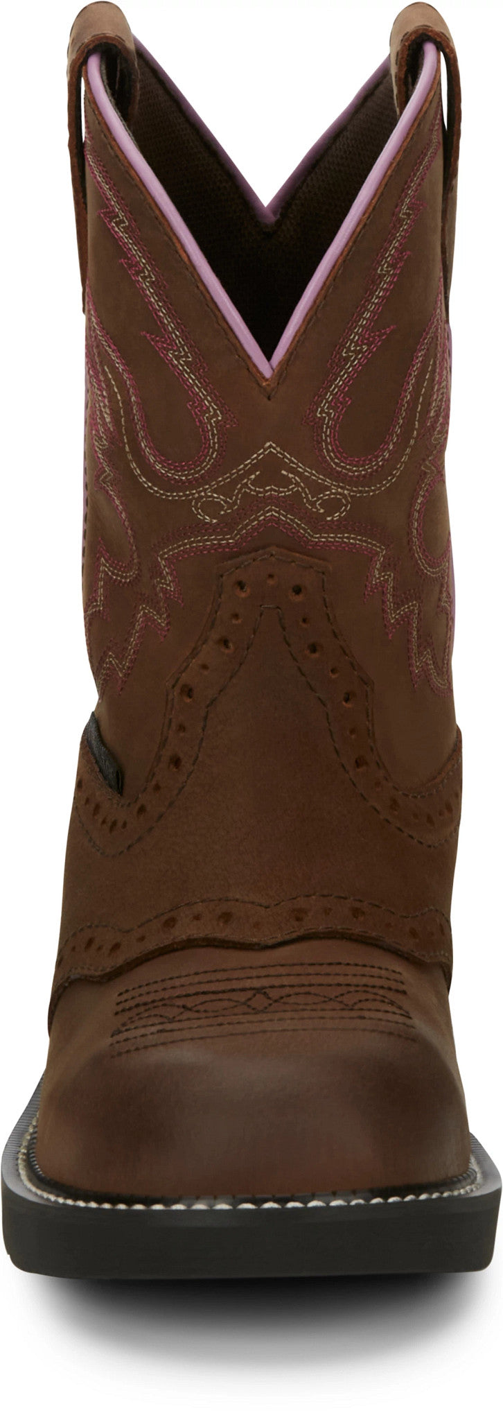 Wanette 8" Steel Toe Waterproof Work Boot ™ - Aged Bark (Brown)
