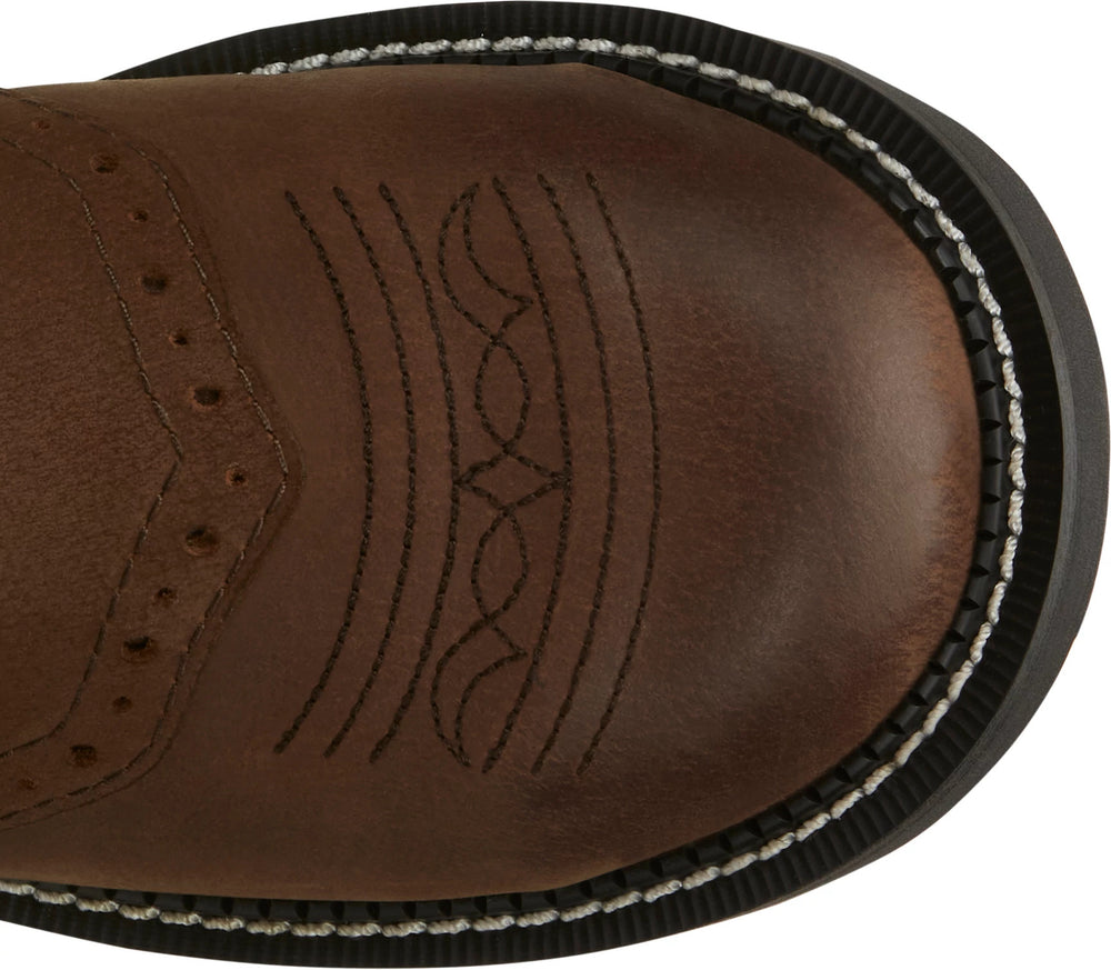 Wanette 8" Steel Toe Waterproof Work Boot ™ - Aged Bark (Brown)