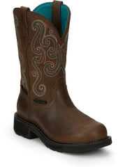 Tasha 11" Steel Toe Waterproof Work Boot ™ - Brown