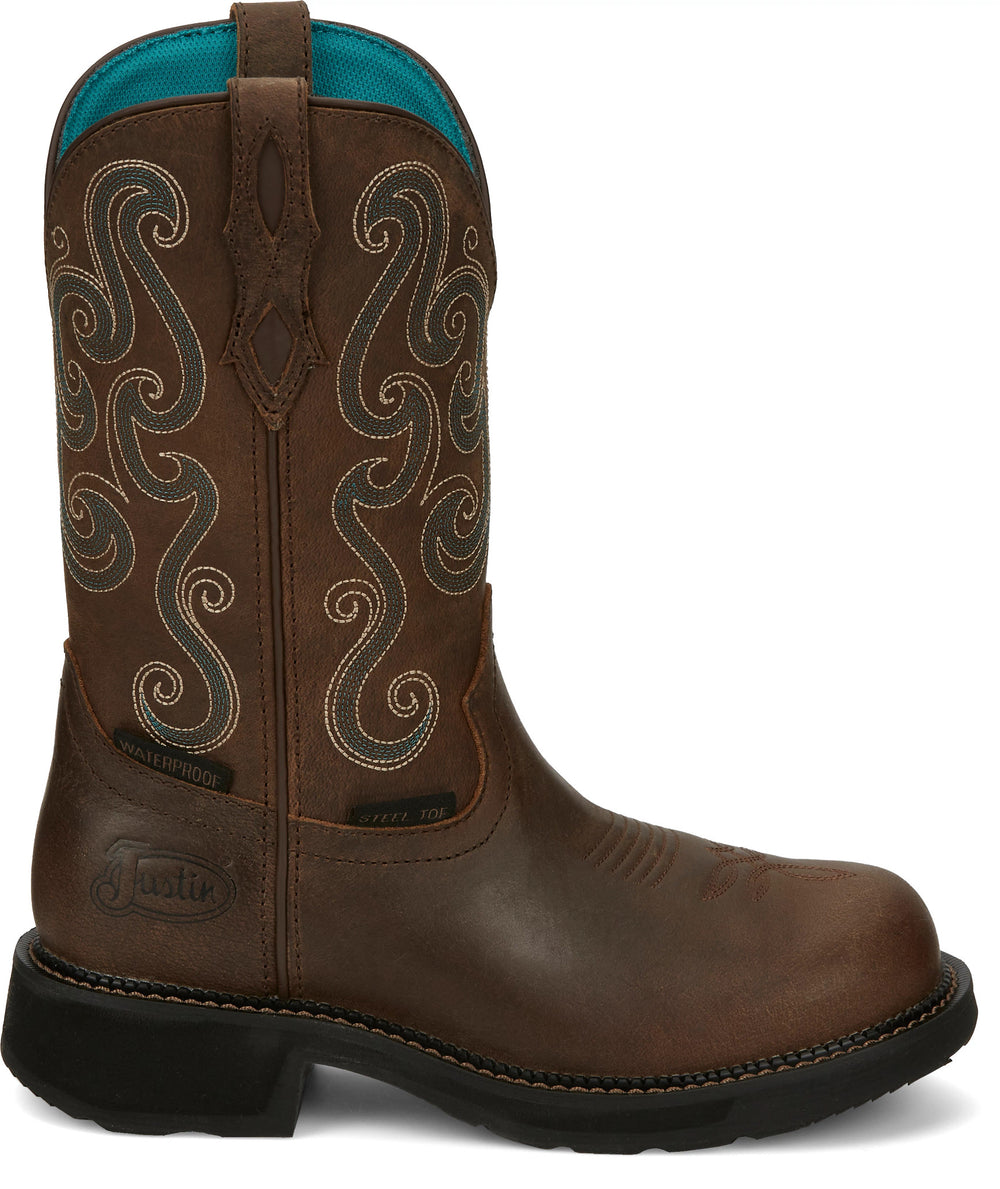 Tasha 11" Steel Toe Waterproof Work Boot ™ - Brown
