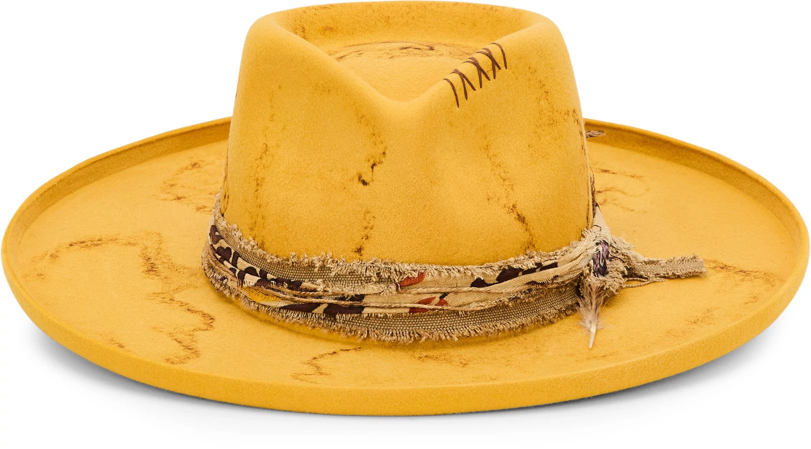 Joline Felt Western Hat ™ - Mustard (Yellow)