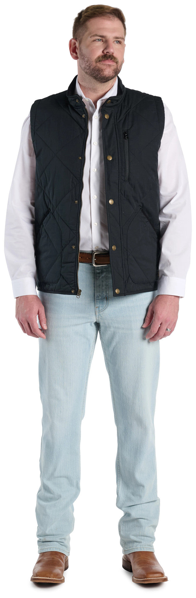 Justin Men's Quilted Vest ™ - Black