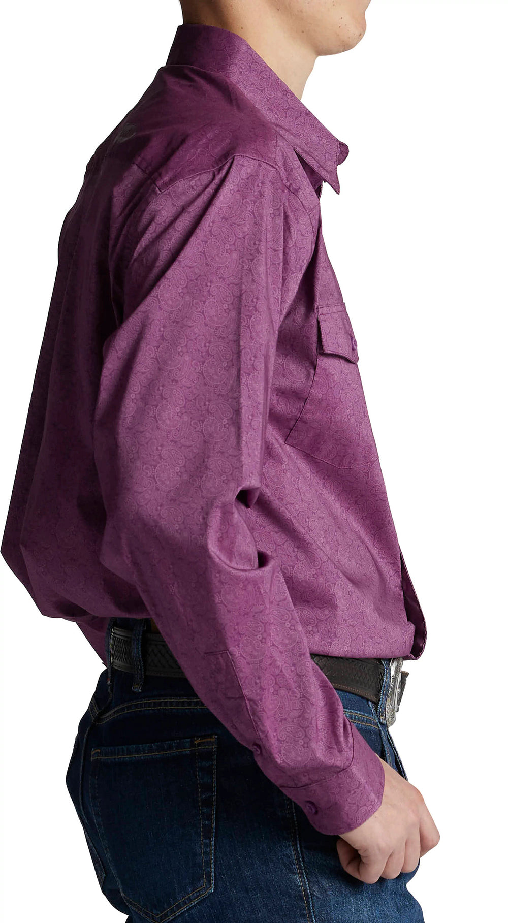 Paisley Button Down ™ - Plum Paisley (Prints)