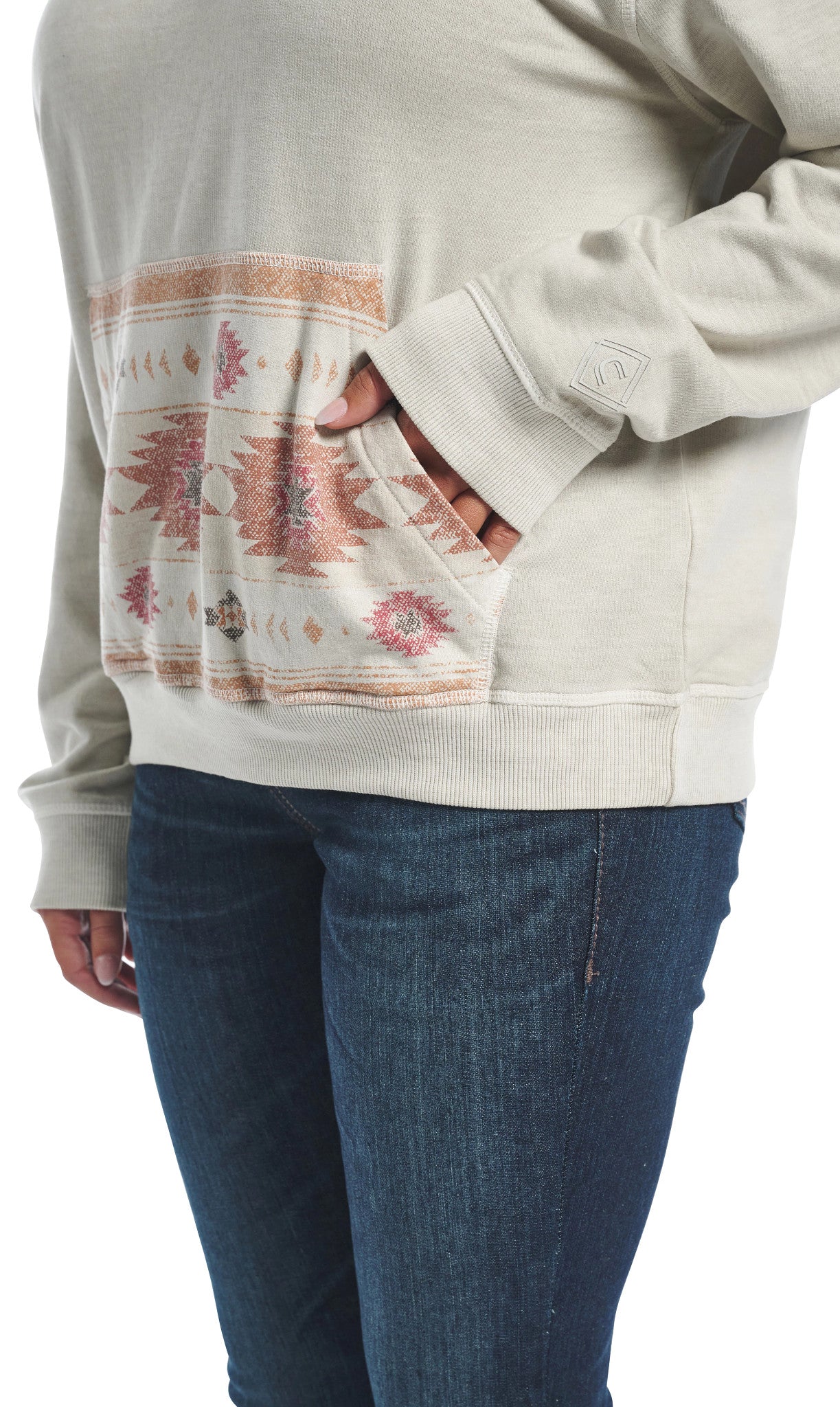 Conceal Carry Sweatshirt ™ - Oatmeal (White)