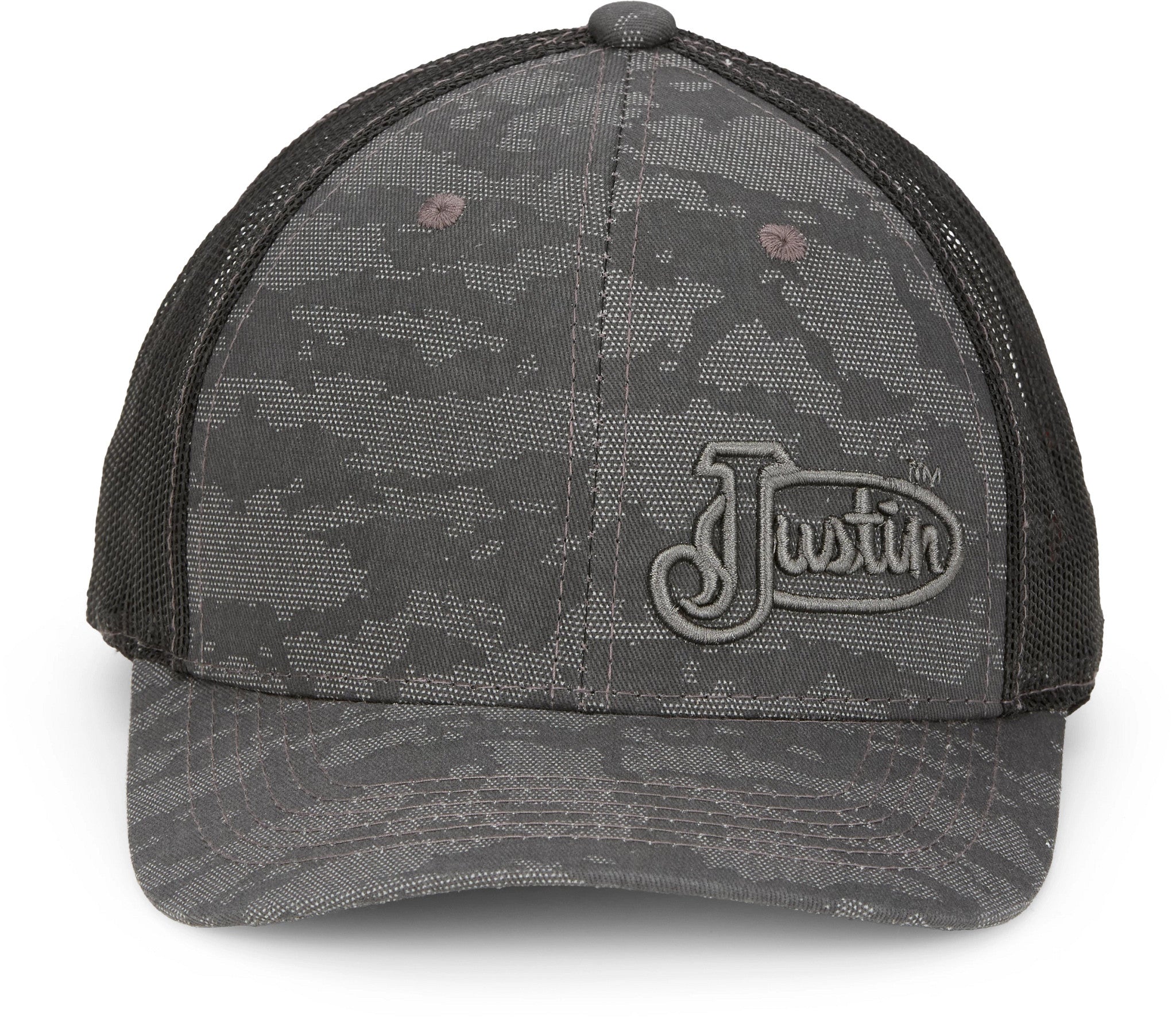 Camo Cap ™ - Grey Camo Grey Logo (Grey)