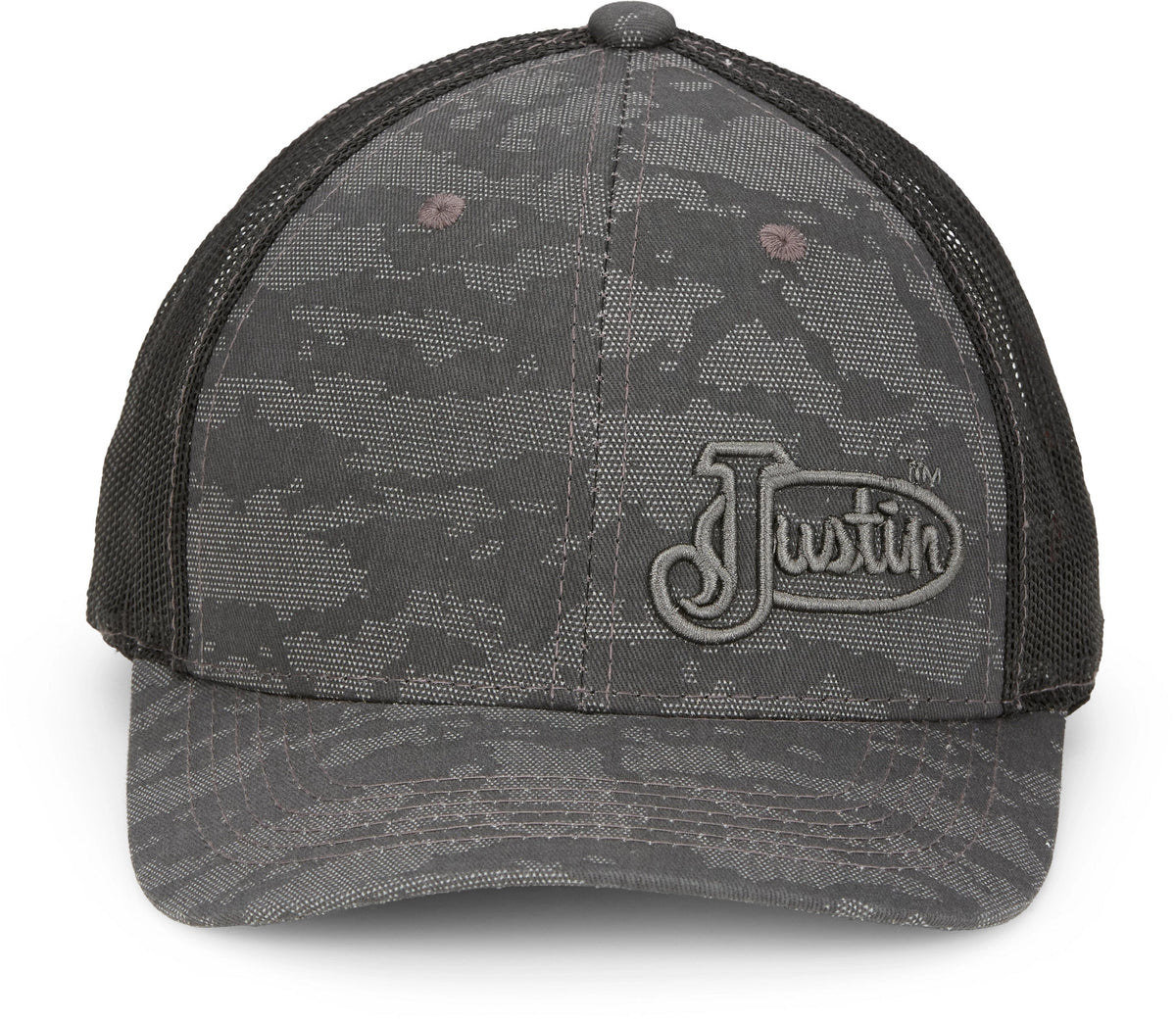 Camo Cap ™ - Grey Camo Grey Logo (Grey)