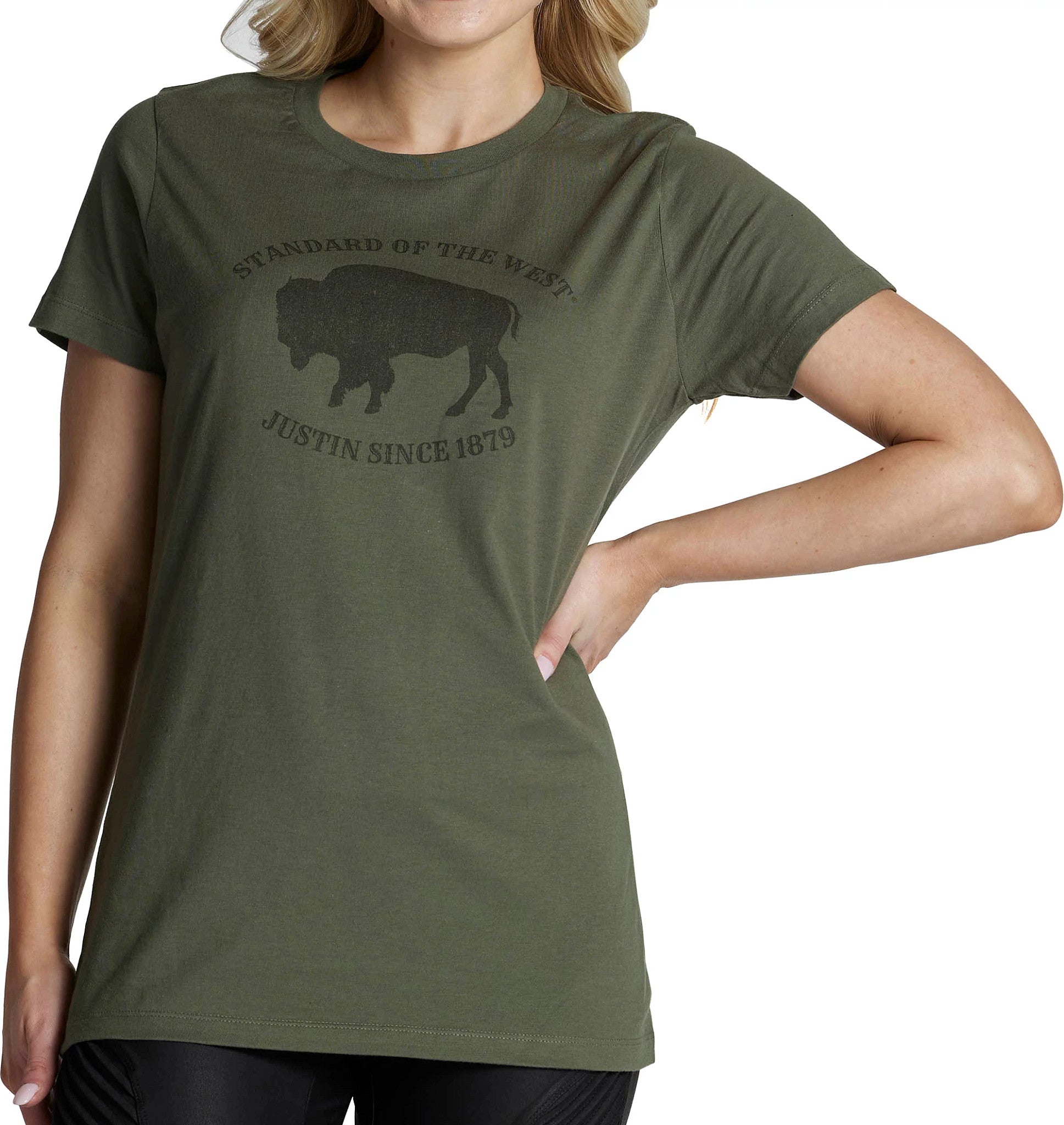 Women's Bison Tee ™ - Olive (Green)