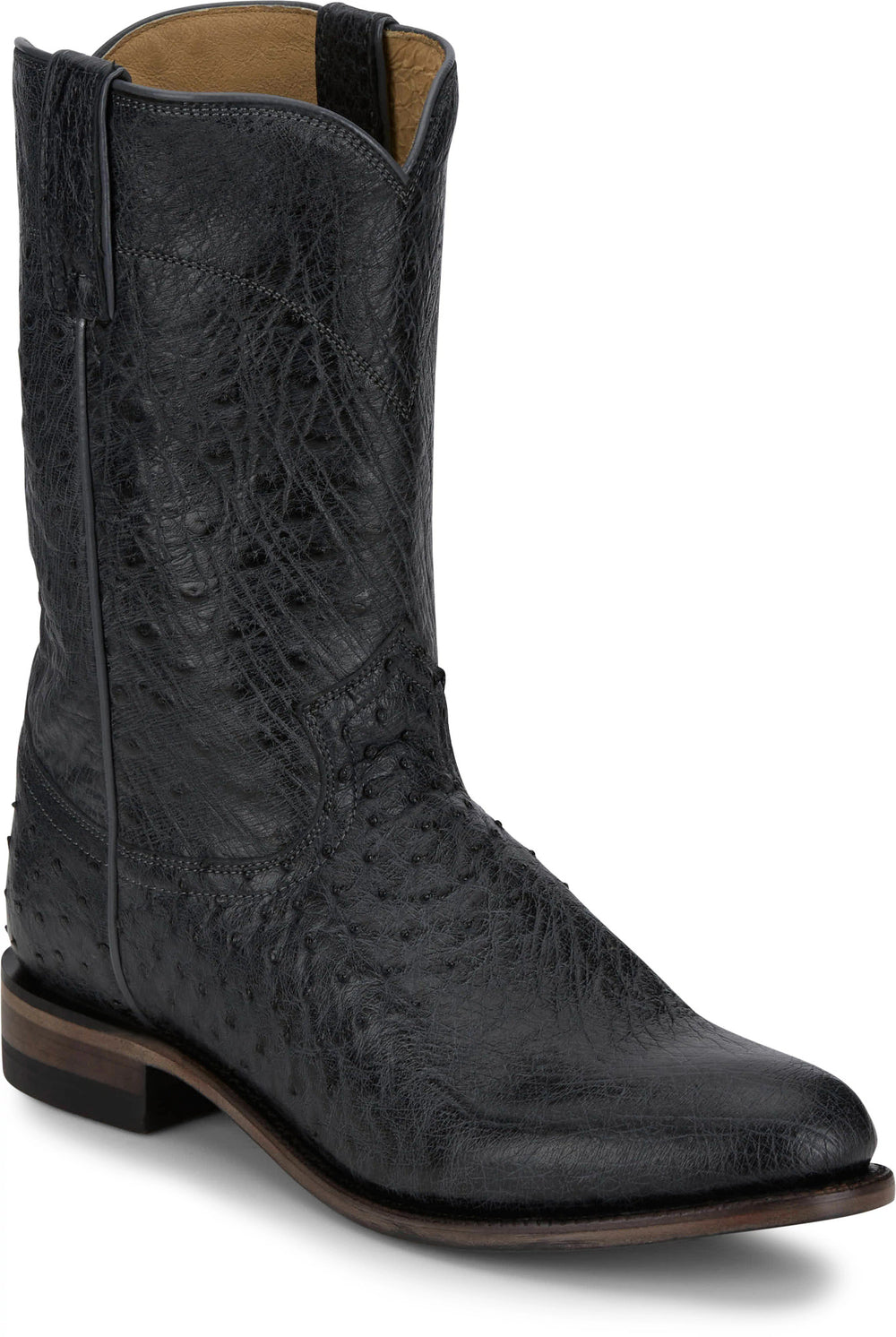 Stinson 10" Smooth Ostrich Roper ™ - Grey Vale (Grey)