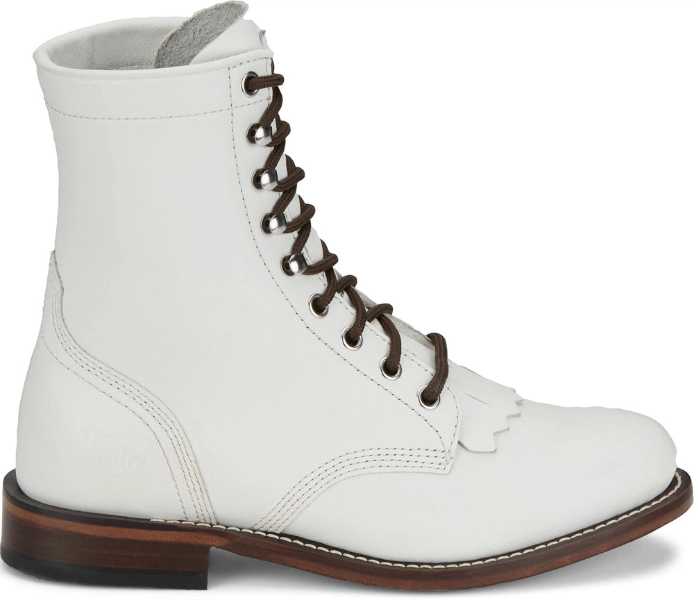 Mckean 7" Lace-Up Roper ™ - Vintage (White)