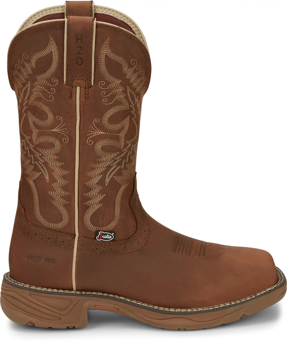 Rush 11" Nano Composite Toe Waterproof Work Boot ™ - Rustic Tan (Tan)