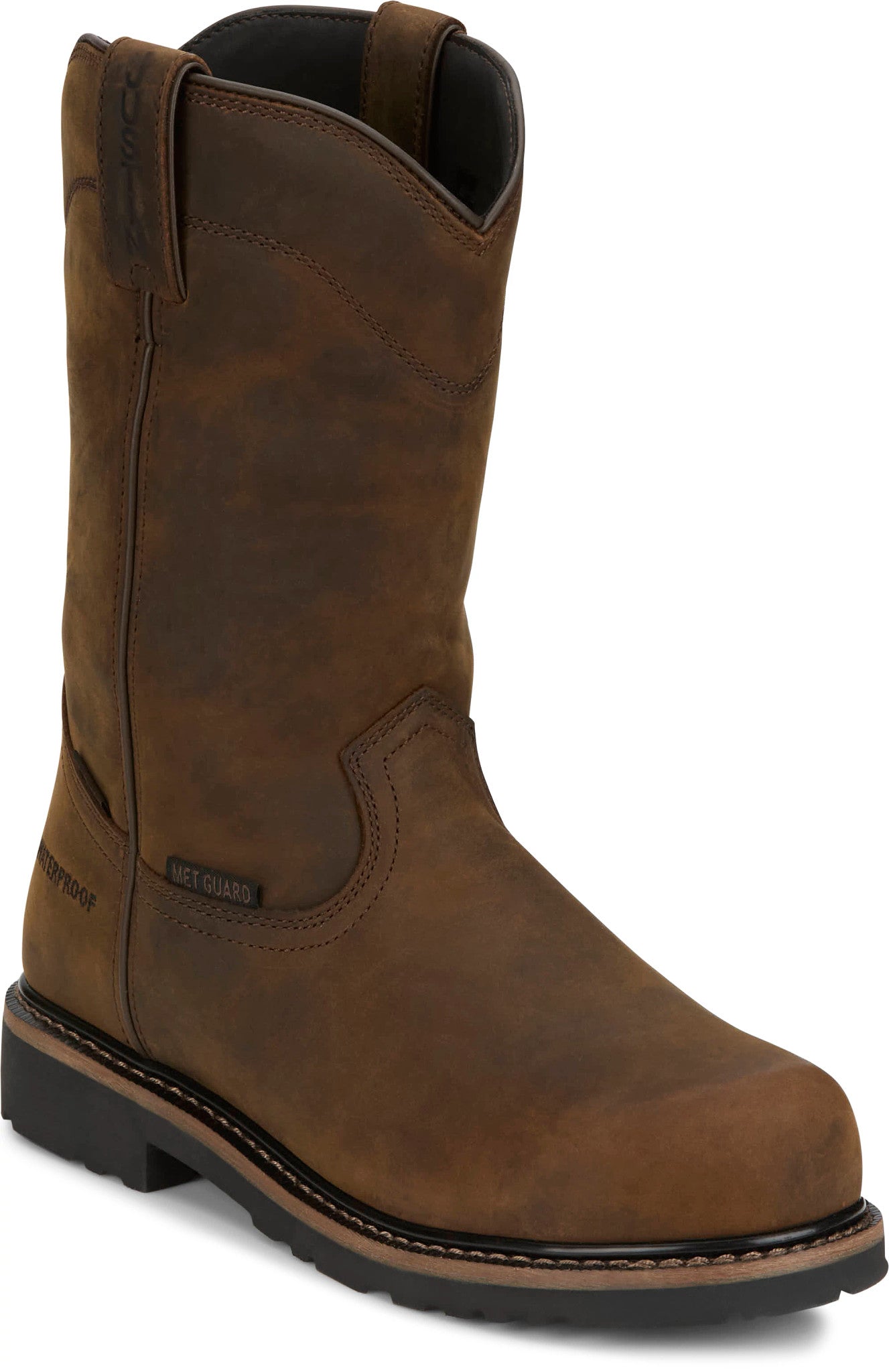 Pulley 10" Waterproof Met Guard Comp Toe ™ - Whiskey (Brown)