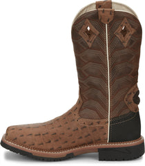 Derrickman 12" Waterproof Composite Toe Work Boot ™ - Caramel Croc Print (Tan)