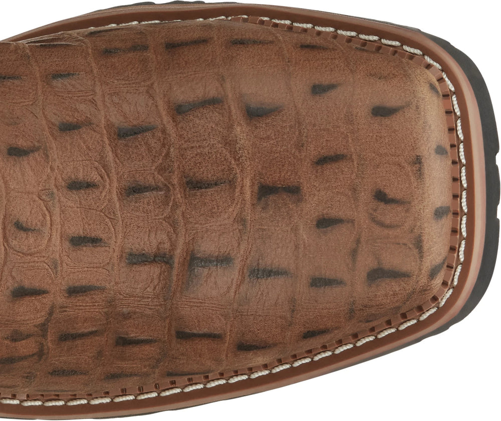 Derrickman 12" Waterproof Composite Toe Work Boot ™ - Caramel Croc Print (Tan)