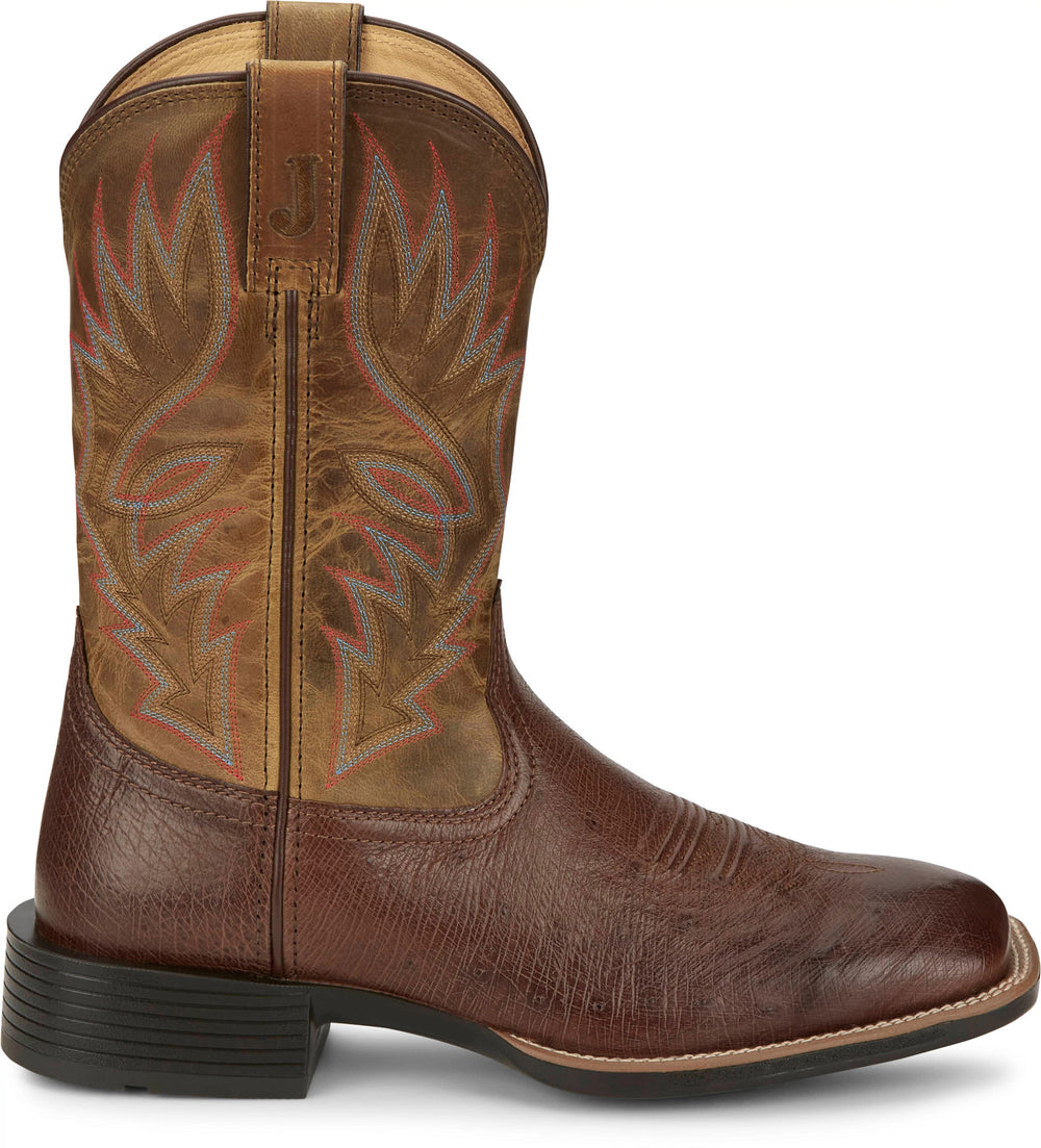 Conroe 11" Smooth Ostrich ™ - Kango Tobac (Brown)